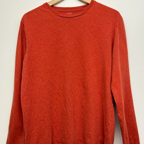 J. Crew - Broken-In Long Sleeve T-Shirt - Medium - Dark Orange - Picture 1 of 4
